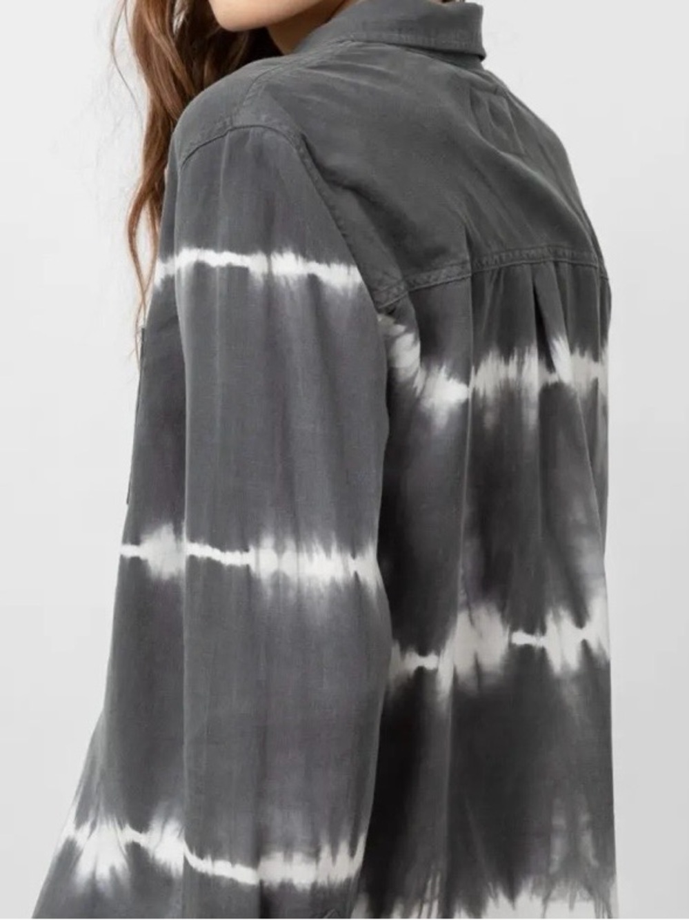 Rails Ingrid Raw Shirt – Coal White Waves